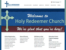 Tablet Screenshot of holy-redeemer.com
